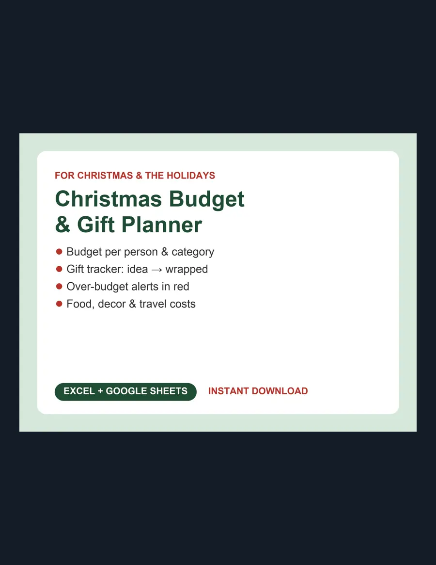 Christmas Budget & Gift Planner cover